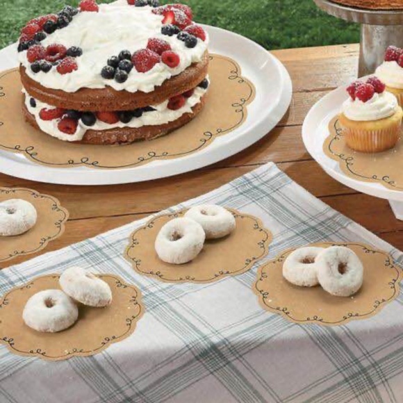 BRAND NEW sealed 40 Kraft brown serving papers assorted sizes - Picture 2 of 7